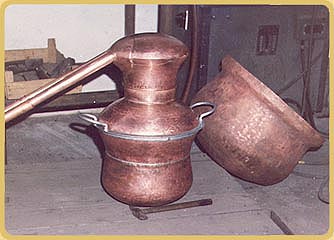Old style copper still