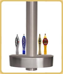T 5 Hanging Stainless Draft Beer Tower